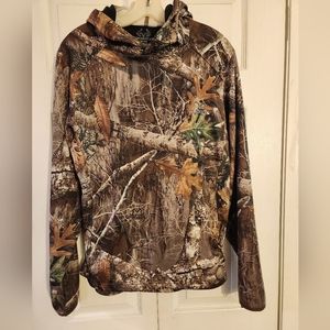 Realtree Camo Jacket Hoodie Coat Hunt Face Shield Lightweight Sport